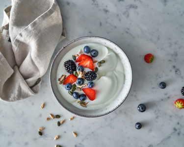 Skyr aux fruits rouges et baies
